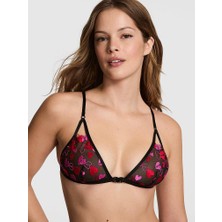 Pink Wink Wink Desteksiz Üçgen Bralet - Siyah