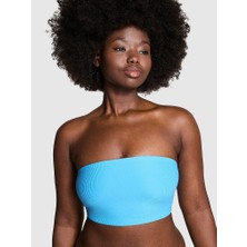 Pink Bralettes & Bra Tops Base Esnek Bandeau Sütyen - Açık Mavi