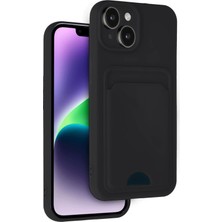 Hatreds Apple iPhone 14 Kılıf Renkli Tasarımlı Kart ve Resim Bömeli Darbe Emici Kapak - Siyah