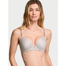Dream Angels Twinkle Askılı Dantelli Push-Up Sütyen - Gümüş Inci