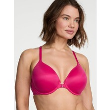 Body By Victoria Hafif Dolgu Destekli Dantelli Toparlayıcı Sütyen - Sıcak Pembe