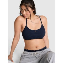 Pink Anywear Dekolteli Racerback Sütyen - Açık Lacivert