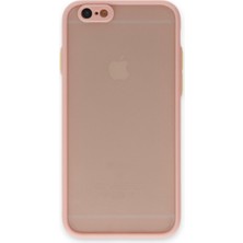 Hatreds Apple iPhone 6 Kılıf Buzlu Saydam Yapılı Kamera Korumalı Silikon Kılıf - Pembe