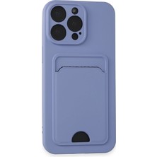 Hatreds Apple iPhone 14 Pro Max Kılıf Renkli Tasarımlı Kart ve Resim Bömeli Darbe Emici Kapak - Lila