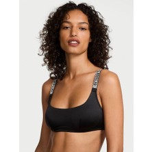 Very Sexy Işıltılı Askılı Scoop Bralet - (Tek Renk)