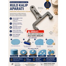Studio Aslan Design Şeker Hamuru Rulo Aparatı – Ayarlanabilir Fondant & Kurabiye Baskı Aparatı | Pla Gıda Uyumlu | Profesyonel Pasta Süsleme Aleti
