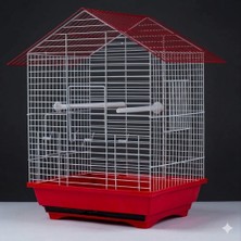Selenay Pet Market 300 Serisi Çekmeli 2 Yemlikli Kafes 46X32X26 Tünek Hediye