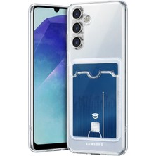 Hatreds Samsung Galaxy A57 5g Kılıf Şeffaf Tasarımlı Kart ve Resim Bömeli Darbe Emici Kapak - Şeffaf