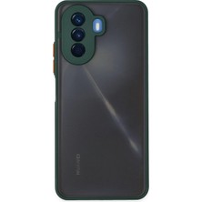 Hatreds Huawei Nova Y70 Kılıf Buzlu Saydam Yapılı Kamera Korumalı Silikon Kılıf - Yeşil
