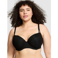 Pink Wink Push-Up Balkonet Sütyen - Saf Siyah