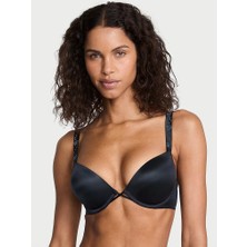 Very Sexy Bombshell Iki Beden Büyük Gösteren Işıltılı Askılı Push-Up Sütyen - Alacakaranlık