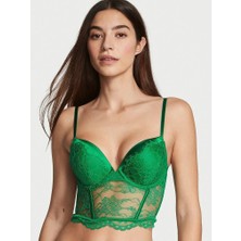 Very Sexy Bombshell 2 Beden Büyük Gösteren Push-Up Korse Büstiyer - Yemyeşil