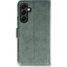 Hatreds Samsung Galaxy A05S Kılıf Kapaklı Cüzdanlı Kart ve Para Bölmeli Deri Kılıf - Yeşil
