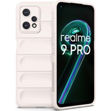 Hatreds Realme 9 Pro 5g Kılıf Oyuklu Içi Kadife Elde Kaymaz Darbe Emici Kapak - Krem