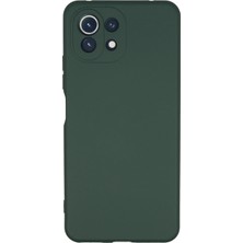 Hatreds Xiaomi Mi 11 Lite Kılıf Içi Kadife Darbe Emici Lansman Kılıf - Koyu Yeşil