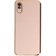 Hatreds Xiaomi Redmi 9A Kılıf Kamera Korumalı Darbe Emici Parlak Kılıf - Pembe