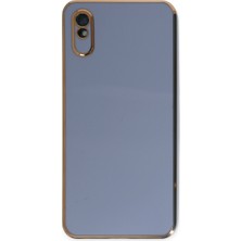 Hatreds Xiaomi Redmi 9A Kılıf Kamera Korumalı Darbe Emici Parlak Kılıf - Mavi