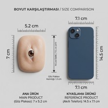 Transformacion 2 Adet Kalıcı Makyaj Eğitim Gözü, 3D Silikon Eyeliner Pratik Mankeni, Gerçekçi Doku  723164