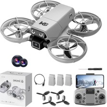 Leidory Akıllı Mini Drone - Wifi Fpv Canlı Görüntü Aktarımlı - 360 Derece Takla Atan Kameralı Drone V8