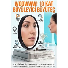 9 cm 10X Büyüteçli Makyaj Aynası 717184 -Marsilyan