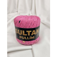Sultan Pullim Pamuk Pembe Altın Pullu El Örgü Ipi 50GR. (4 Adet) - Renk: 2405