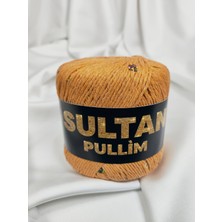 Sultan Pullim Pamuk Hardal Altın Pullu El Örgü Ipi 50GR. (4 Adet) - Renk: 2704