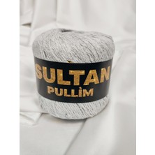 Sultan Pullim Pamuk Gümüş Gri Renkli Pullu El Örgü Ipi 50GR. (4 Adet) - Renk: 4105