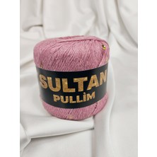 Sultan Pullim Pamuk Gül Kurusu Altın Pullu El Örgü Ipi 50GR. (4 Adet) - Renk: 2904
