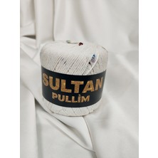 Sultan Pullim Pamuk Kırık Beyaz Renkli Pullu El Örgü Ipi 50GR. (4 Adet) - Renk: 5305