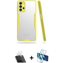 Pileli Store Pilelistore™ Galaxy A52 Kılıf Atlas Asil Serisi - Siyah 3D Antistatik Seramik Nano Ekran Koruyucu + Kamera Lens Koruma Cam - Sf