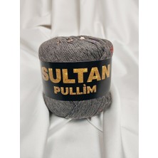 Sultan Pullim Pamuk Vizon Altın Pullu El Örgü Ipi 50GR. (4 Adet) - Renk: 3303