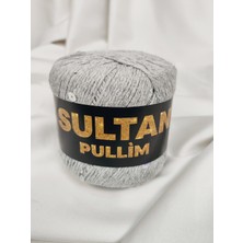 Sultan Pullim Pamuk Açık Gri Yanar Döner Pullu El Örgü Ipi 50GR. (4 Adet) - Renk: 1105