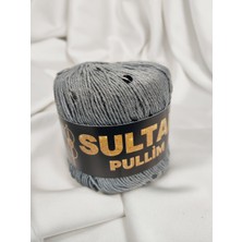Sultan Pullim Pamuk Füme Siyah Pullu El Örgü Ipi 50GR. (4 Adet) - Renk: 3104