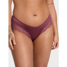 Very Sexy Gül Dantelli Derin Bacak Kesim Cheeky Külot - (Tek Renk)