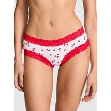 Pink Wink Dantelli Cheeky Külot - Kırmızı Beyaz Çilekli