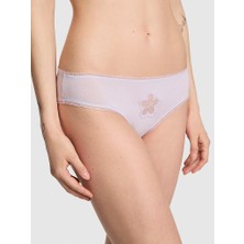Pink Pamuklu Papatyalı Cheeky Külot - Uçuk Mor