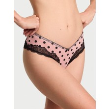 Victoria's Secret Tease Transparan Puantiyeli Cheeky Külot - Melek Pembesi