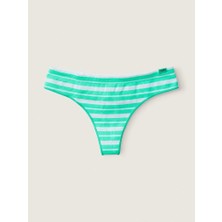 Pink Seamless Tanga - Buzlu Camgöbeği Çizgili