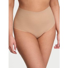 No-Show Lazer Kesim Brief Külot - Praline