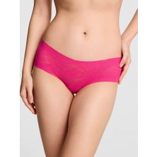 Pink Lazer Kesim Cheeky Külot - Fuşya