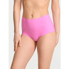 No-Show Lazer Kesim Askılı Modern Brief Külot - Pastel Pembe