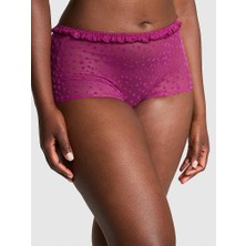Pink Wink Boyshort Külot - Yıldızlı Bordo