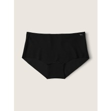 Pink Lazer Kesim Boyshort Külot - Saf Siyah