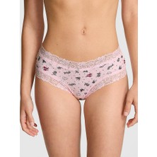 Pink Wink Dantelli Cheeky Külot - (Tek Renk)