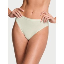 Victoria's Secret Esnek Pamuklu Derin Bacak Kesimli Brief Külot - Fildişi
