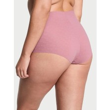 No-Show Lazer Kesim Modern Brief Külot - Nostaljik Pembe