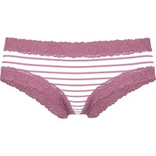 Pink Wink Dantelli Cheeky Külot - (Tek Renk)