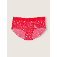 Pink Beli Dantelli Lazer Kesim Hipster Külot - Kırmızı Biber Yıldızlar
