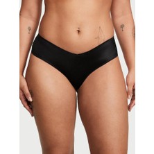 Very Sexy Arkası Askılı Derin Bacak Kesim Cheeky Külot - Siyah