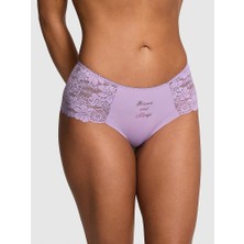 Pink Lazer Kesim Cheeky Külot - (Tek Renk)